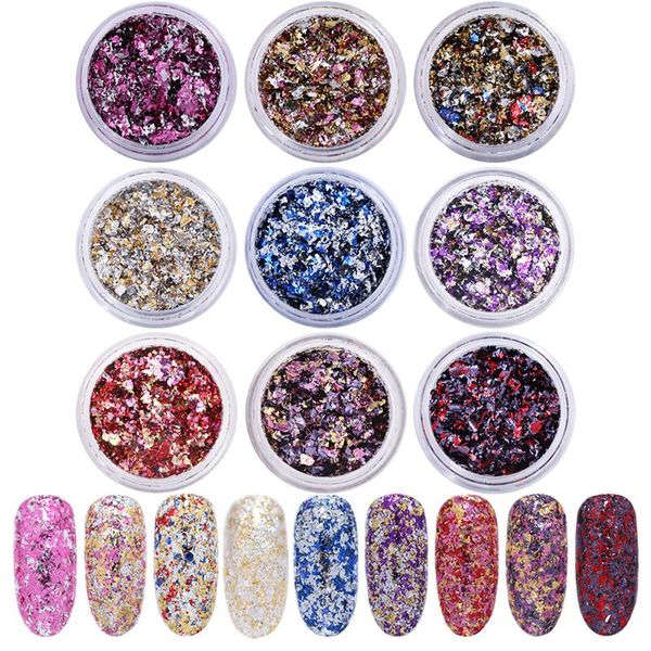 nail glitter diy art design decoration 1 box chameleon sequins shiny gold mixed colors irregular paillette flakes, Silver;gold
nail glitter diy art design decoration 1 box chameleon sequins shiny gold mixed colors irregular paillette flakes, Silver;gold