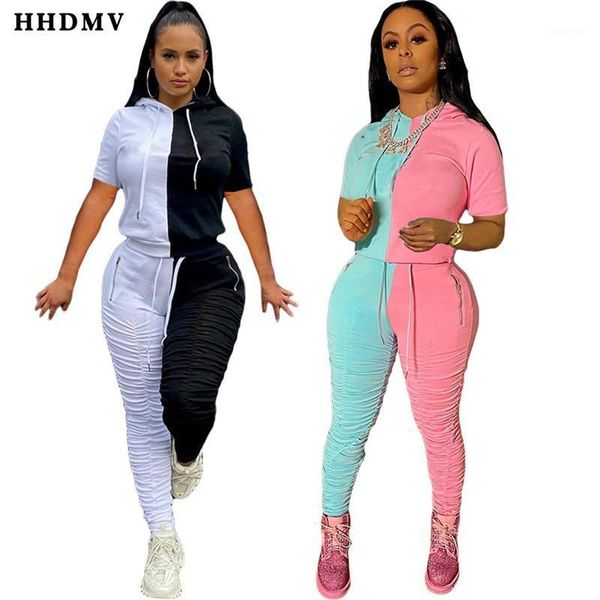 summer women casual style short sleeve hooded neck elastic long pants stitching color two piece sets women's tracksuits, Gray
summer women casual style short sleeve hooded neck elastic long pants stitching color two piece sets women's tracksuits, Gray