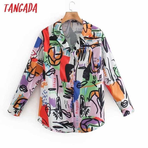 tangada women vintage print chiffon shirt long sleeve chic female casual loose shirt xn262 210609, White
tangada women vintage print chiffon shirt long sleeve chic female casual loose shirt xn262 210609, White