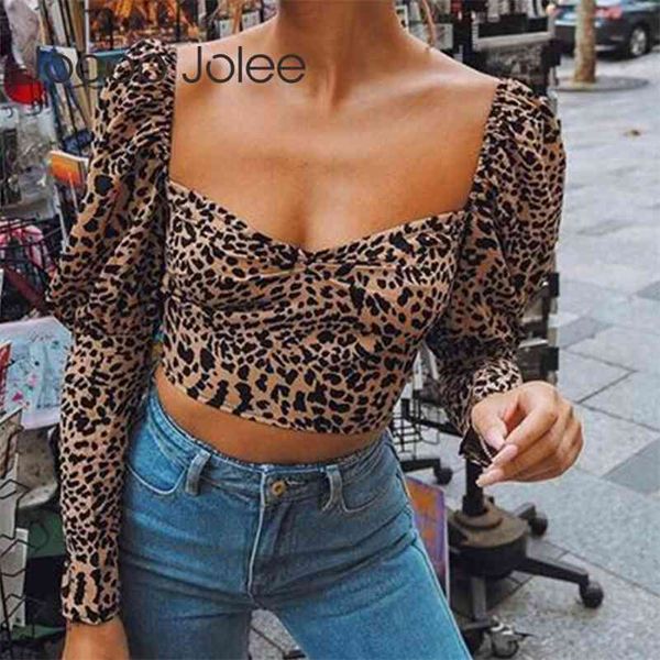 women leopard print cropped fashion puff long sleeve v neck slim blouse streetwear shirt casual tee blusas 210416, White
women leopard print cropped fashion puff long sleeve v neck slim blouse streetwear shirt casual tee blusas 210416, White