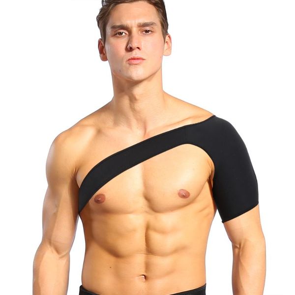 breathable single shoulder support strap protection brace keep warm injuries pain arm sports elbow & knee pads, Black;gray
breathable single shoulder support strap protection brace keep warm injuries pain arm sports elbow & knee pads, Black;gray