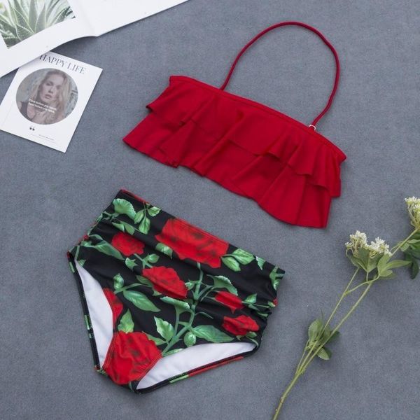 women's swimwear 2021 lotus leaf bikinis women swimsuit high waist bathing suit plus size push up bikini set vintage beach wear, White;black
women's swimwear 2021 lotus leaf bikinis women swimsuit high waist bathing suit plus size push up bikini set vintage beach wear, White;black