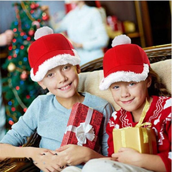 visors fashion children christmas hat xmas santa family hats gift for kid baby cotton ball plush caps, Blue;gray
visors fashion children christmas hat xmas santa family hats gift for kid baby cotton ball plush caps, Blue;gray