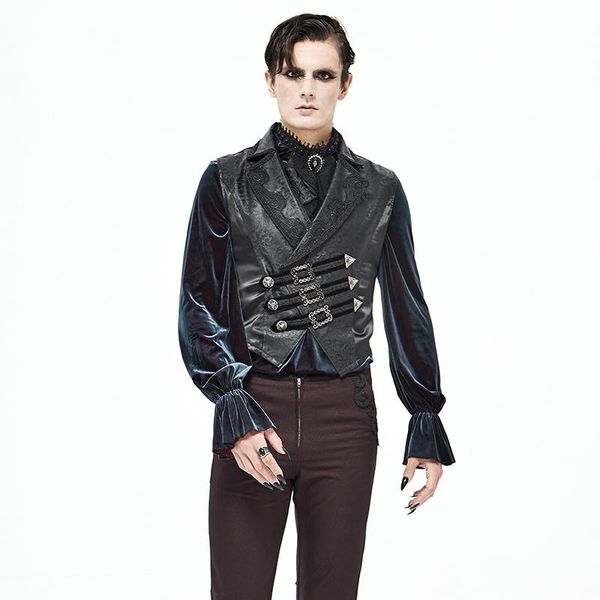 men's jackets gothic royal noble dovetail jacket vest sleeveless dark button lace-up temperament, Black;brown
men's jackets gothic royal noble dovetail jacket vest sleeveless dark button lace-up temperament, Black;brown