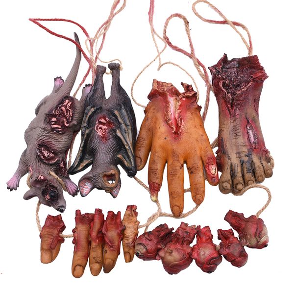 horror hanging prop fake dead mouse bat broken hands feet terror halloween party decoration haunted house decor prop ornament
horror hanging prop fake dead mouse bat broken hands feet terror halloween party decoration haunted house decor prop ornament