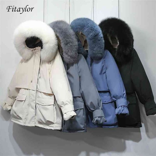 fi winter jacket women large natural fur white duck down coat thick parkas warm sash tie up zipper snow outerwear 210909, Black
fi winter jacket women large natural fur white duck down coat thick parkas warm sash tie up zipper snow outerwear 210909, Black
