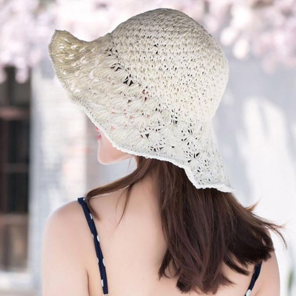 wide brim hats women's sun anti-uv handmade straw hat outdoor protection caps breathable visor foldable hollow beach sunhats, Blue;gray
wide brim hats women's sun anti-uv handmade straw hat outdoor protection caps breathable visor foldable hollow beach sunhats, Blue;gray
