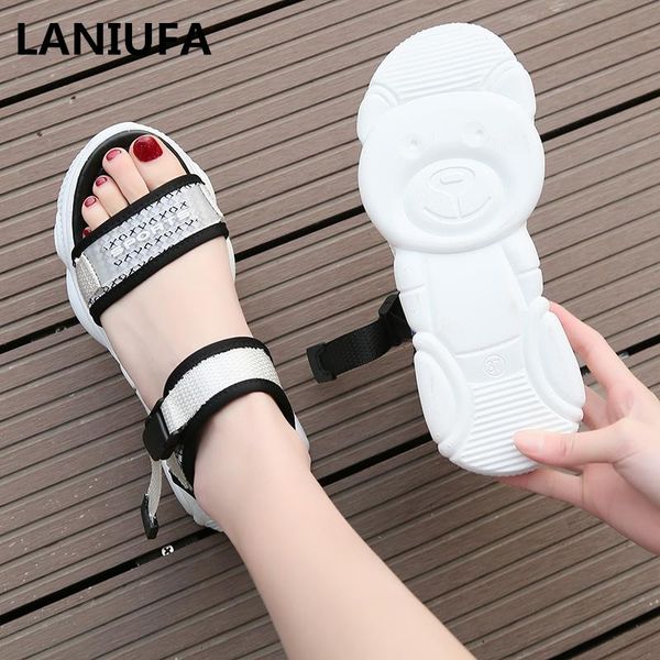 women sandals summer platform shoes woman peep toe beach casual breathable walking sandalias mujer &04, Black
women sandals summer platform shoes woman peep toe beach casual breathable walking sandalias mujer &04, Black