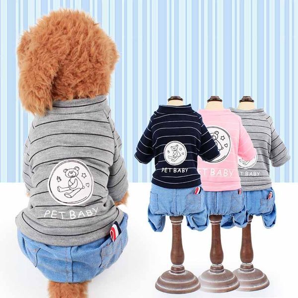 dog apparel 2021 pet clothes stripe jumpsuit for chihuahua clothing spring costume dogs xs-xl four legs
dog apparel 2021 pet clothes stripe jumpsuit for chihuahua clothing spring costume dogs xs-xl four legs