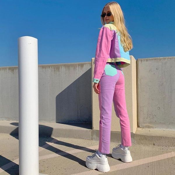 zoulv high street fashion 2021 color stitching women's personality fun contrast casual pencil pants jacket coat set & capris, Black;white
zoulv high street fashion 2021 color stitching women's personality fun contrast casual pencil pants jacket coat set & capris, Black;white