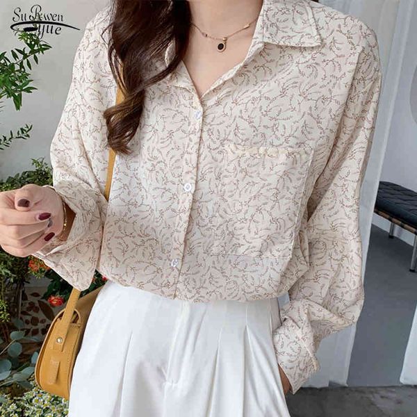 long sleeve floral shirt women autumn plus size loose clothing casual print cardigan blouse chiffon ladies 11137 210508, White
long sleeve floral shirt women autumn plus size loose clothing casual print cardigan blouse chiffon ladies 11137 210508, White