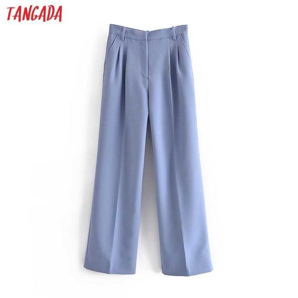 tangada fashion women blue suit pants trousers pockets buttons office lady pants pantalon 3h428 210609, Black;white
tangada fashion women blue suit pants trousers pockets buttons office lady pants pantalon 3h428 210609, Black;white