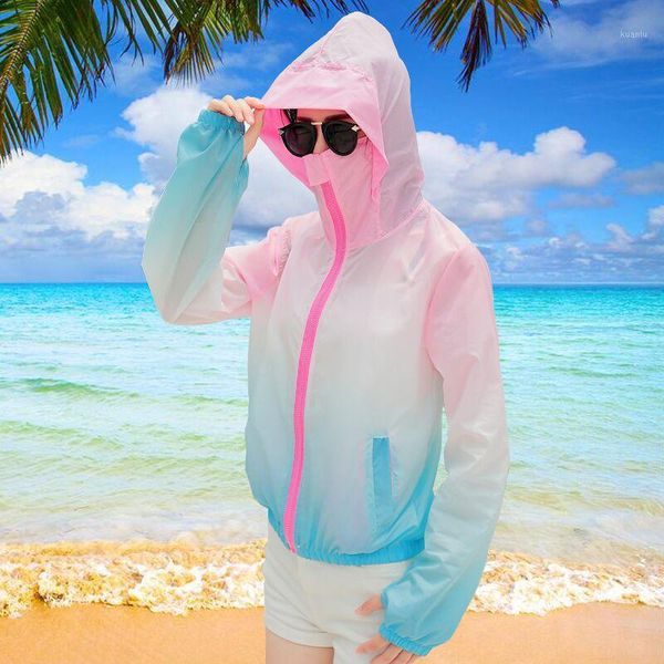 summer fashion rainbow color sun uv protection women clothing female hooded jacket thin breathable beach cardigan coats women's jackets, Black;brown
summer fashion rainbow color sun uv protection women clothing female hooded jacket thin breathable beach cardigan coats women's jackets, Black;brown