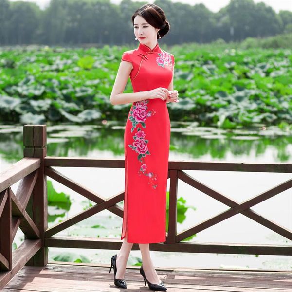 ethnic clothing oversize 3xl-5xl lady print floral qipao skirt bride wedding party cheongsam slim long satin formal prom straight chinese dr, Red
ethnic clothing oversize 3xl-5xl lady print floral qipao skirt bride wedding party cheongsam slim long satin formal prom straight chinese dr, Red