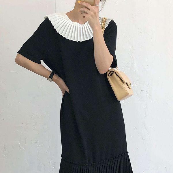 casual dresses dress women clothessummer french organ doll collar with contrast design and loose double pl cv61, Black;gray
casual dresses dress women clothessummer french organ doll collar with contrast design and loose double pl cv61, Black;gray
