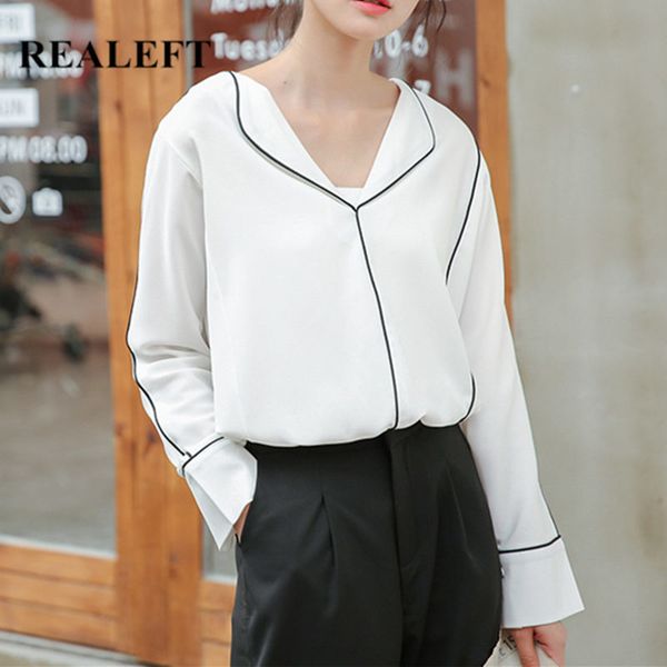 patchwork women's shirt female blouse long sleeve turn-down collar korean style casual loose blouses 210428, White
patchwork women's shirt female blouse long sleeve turn-down collar korean style casual loose blouses 210428, White