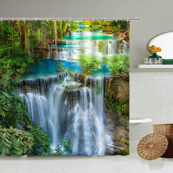 tropical rainforest forest waterfall shower curtain park green plants natural landscape family with hook screen home decoration curtains
tropical rainforest forest waterfall shower curtain park green plants natural landscape family with hook screen home decoration curtains