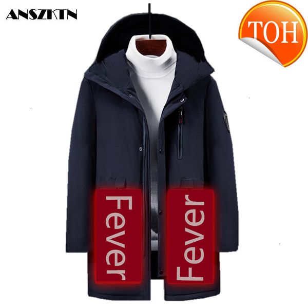 mid-length men's custom winter new hooded fashion slim smart constant temperature heating jacket, Black
mid-length men's custom winter new hooded fashion slim smart constant temperature heating jacket, Black