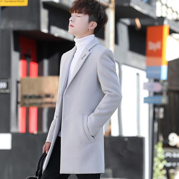 men's suits & blazers men clothes winter woolen coat korean single-breasted casual youth jacket double cashmere suit, White;black
men's suits & blazers men clothes winter woolen coat korean single-breasted casual youth jacket double cashmere suit, White;black