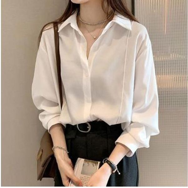 white women's 2021 spring and autumn new design light mature style long sleeve shirt bottom coat, Black
white women's 2021 spring and autumn new design light mature style long sleeve shirt bottom coat, Black