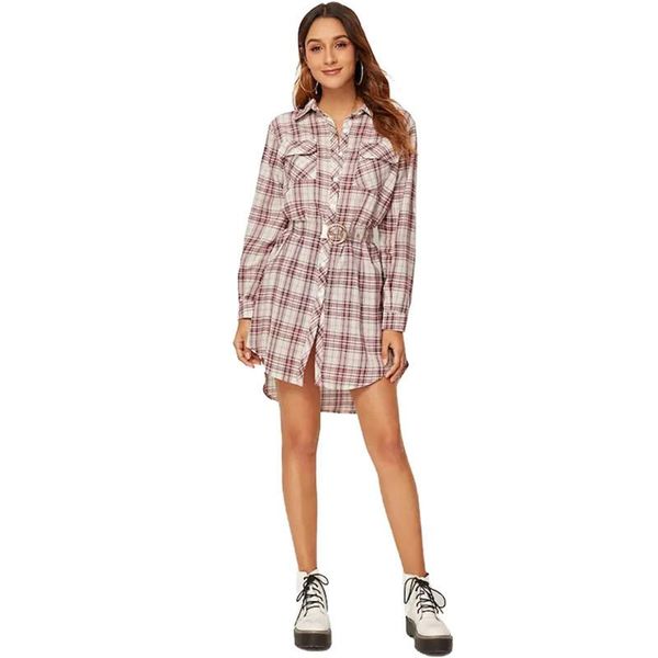 casual dresses 2021 autumn winter plaid shirt dress women fashion long sleeves lapel single-breasted irregular female jd1532, Black;gray
casual dresses 2021 autumn winter plaid shirt dress women fashion long sleeves lapel single-breasted irregular female jd1532, Black;gray