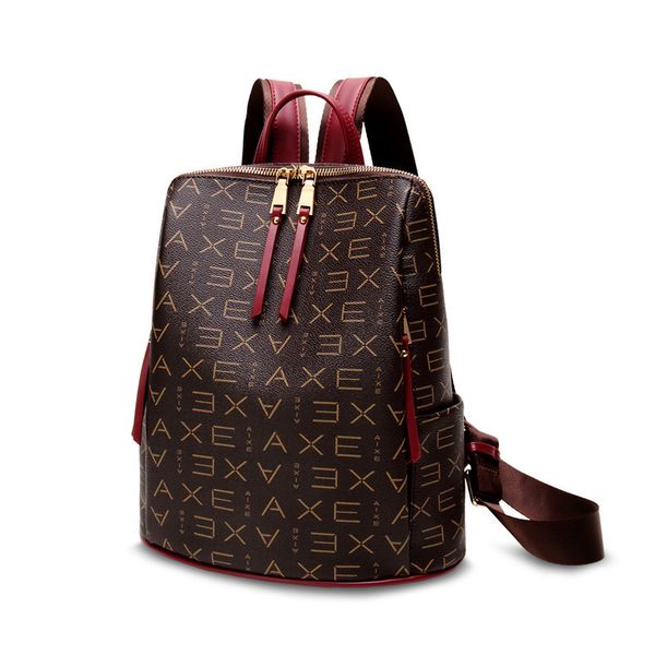 backpack women luxury school bag large capacity real cowhide backpack