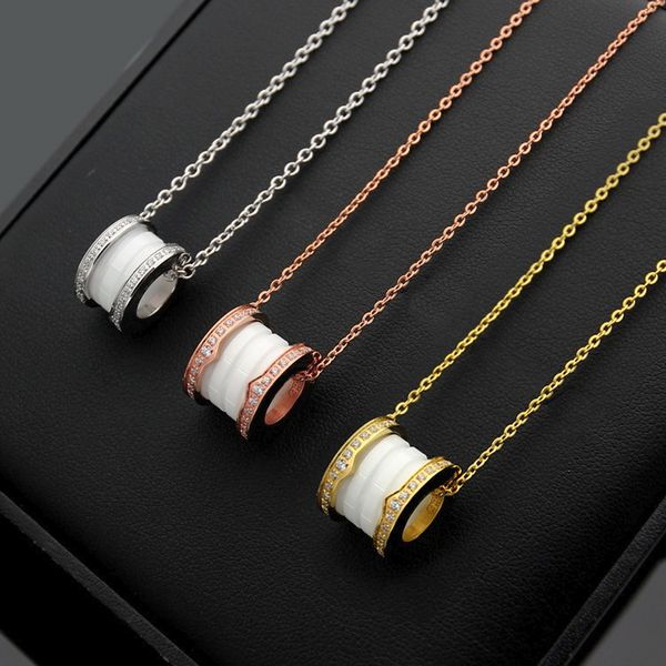 new arrive fashion classic lady 316l titanium steel 18k plated gold necklaces with both sides diamond ceramic spring screw thread pendant, Silver
new arrive fashion classic lady 316l titanium steel 18k plated gold necklaces with both sides diamond ceramic spring screw thread pendant, Silver