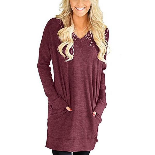 women's blouses & shirts oversized long women autumn sleeve pullover blouse v-neck solid plus size loose casual tunic female work blus, White
women's blouses & shirts oversized long women autumn sleeve pullover blouse v-neck solid plus size loose casual tunic female work blus, White