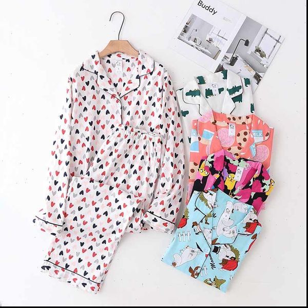full cotton pajamas set womens sleepwears spring and autumn turn down collar cardigan pants comfort loose women homewear, Black;red
full cotton pajamas set womens sleepwears spring and autumn turn down collar cardigan pants comfort loose women homewear, Black;red
