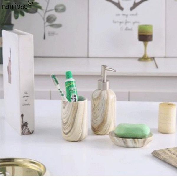 bath accessory set ceramic bathroom accessories sets wood grain lotion bottle/mouthwash cup/soap dish nordic home furnishing el kit
bath accessory set ceramic bathroom accessories sets wood grain lotion bottle/mouthwash cup/soap dish nordic home furnishing el kit