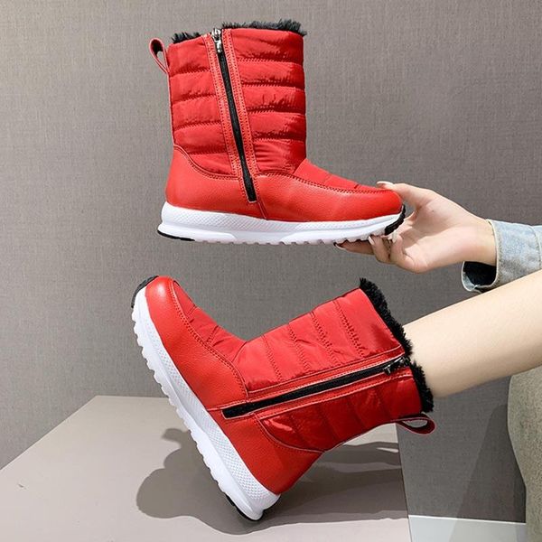 boots fashion waterproof cotton shoes woman winter plus fur side zipper snow women high printed ladies ankle platform, Black
boots fashion waterproof cotton shoes woman winter plus fur side zipper snow women high printed ladies ankle platform, Black