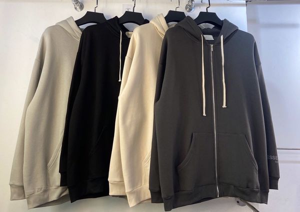 2021 essentials foam print zipper hoodie oversized high street fog hooded sweatshirt men women couple fleece hoodies, Black
2021 essentials foam print zipper hoodie oversized high street fog hooded sweatshirt men women couple fleece hoodies, Black
