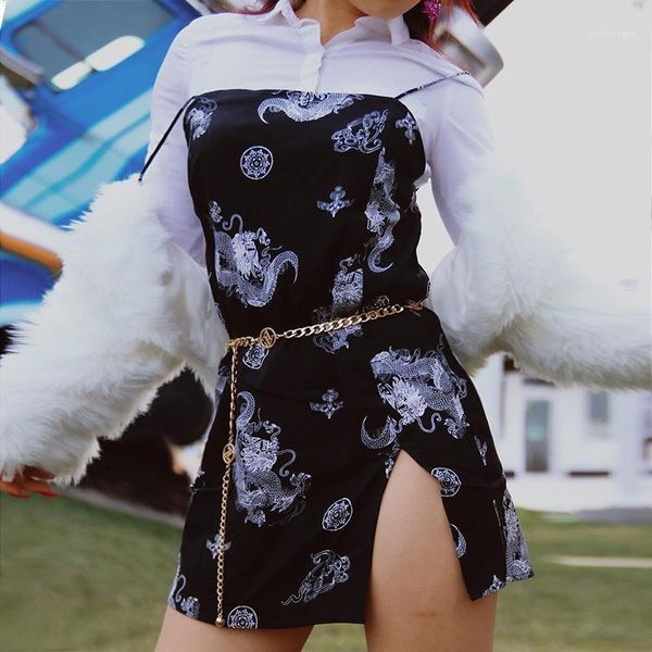 casual dresses vintage dragon printed mini dress summer 2021 women street strap dresse club slim party tigh short harajuku robes, Black;gray
casual dresses vintage dragon printed mini dress summer 2021 women street strap dresse club slim party tigh short harajuku robes, Black;gray