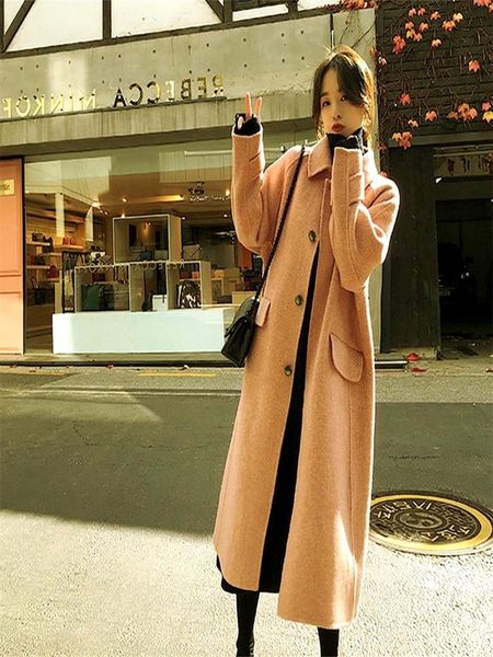 women's wool & blends hepburn windbreaker korean version student loose thickened all tweed coat female autumn and winter double-sided, Black
women's wool & blends hepburn windbreaker korean version student loose thickened all tweed coat female autumn and winter double-sided, Black