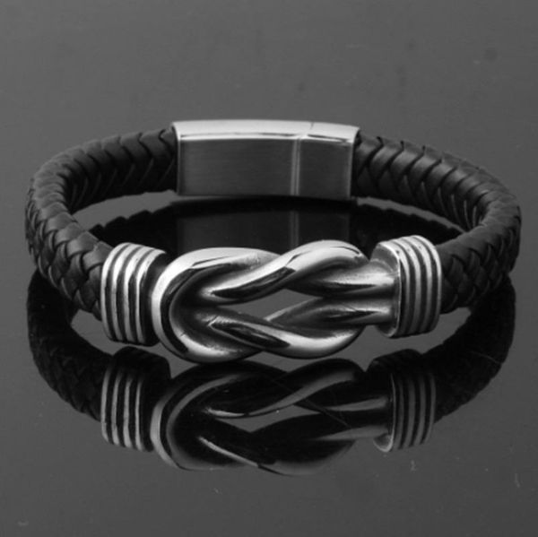 bangle fashion punk gold buckle glamour leather bracelet for men wristband jewelry, Black
bangle fashion punk gold buckle glamour leather bracelet for men wristband jewelry, Black
