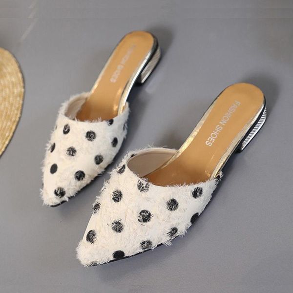 female pointed flat low heel 2021 summer half slippers student scoop shoes non-slip sandals and zapatos para mujer, Black
female pointed flat low heel 2021 summer half slippers student scoop shoes non-slip sandals and zapatos para mujer, Black