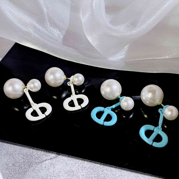 2021 new designer family jewelry earrings ins style sterling silver needle pearl front and back letter earrings female, Golden
2021 new designer family jewelry earrings ins style sterling silver needle pearl front and back letter earrings female, Golden