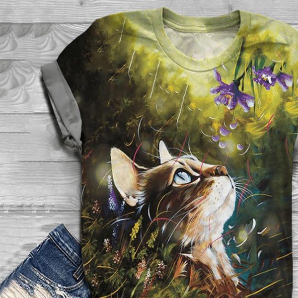 t shirt womens women harajuku plus size short sleeve 3d animal printed o neck tee camisetas mujer, White
t shirt womens women harajuku plus size short sleeve 3d animal printed o neck tee camisetas mujer, White