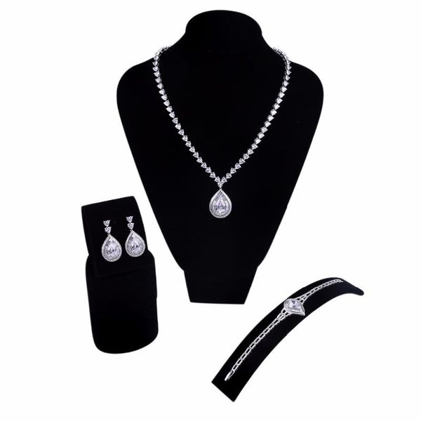 earrings & necklace fashion dressing wedding jewelry sets setting with cubic zirconia cadmium bridal, Silver
earrings & necklace fashion dressing wedding jewelry sets setting with cubic zirconia cadmium bridal, Silver