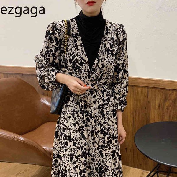 ezgaga vintage long sleeve elegant dress women korean chic turtleneck pleated patchwork floral printed high waist vestidos 210430, Black;gray
ezgaga vintage long sleeve elegant dress women korean chic turtleneck pleated patchwork floral printed high waist vestidos 210430, Black;gray