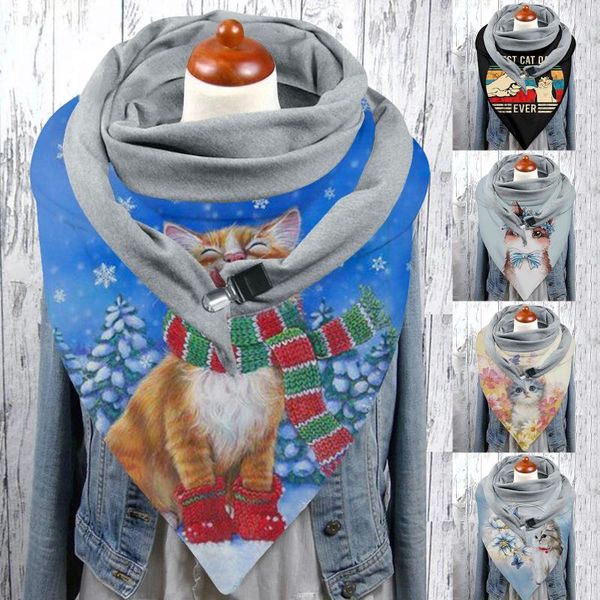 scarves casual warm shawls for women echarpe hiver femme 2021 fashionable winter scarf cute cat printing button soft wrap, Blue;gray
scarves casual warm shawls for women echarpe hiver femme 2021 fashionable winter scarf cute cat printing button soft wrap, Blue;gray