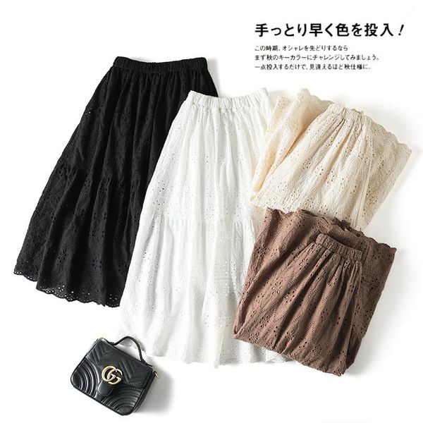 skirts japanese heavy female cotton embroidery elastic waist long sweet solid color skirt, Black
skirts japanese heavy female cotton embroidery elastic waist long sweet solid color skirt, Black