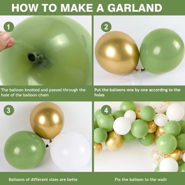 136pcs diy retro green latex balloon garland arch kit birthday valentine wedding party ornaments baby shower decorations
136pcs diy retro green latex balloon garland arch kit birthday valentine wedding party ornaments baby shower decorations