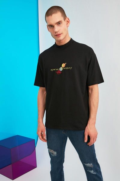 men's t-shirts t-shirt, White;black