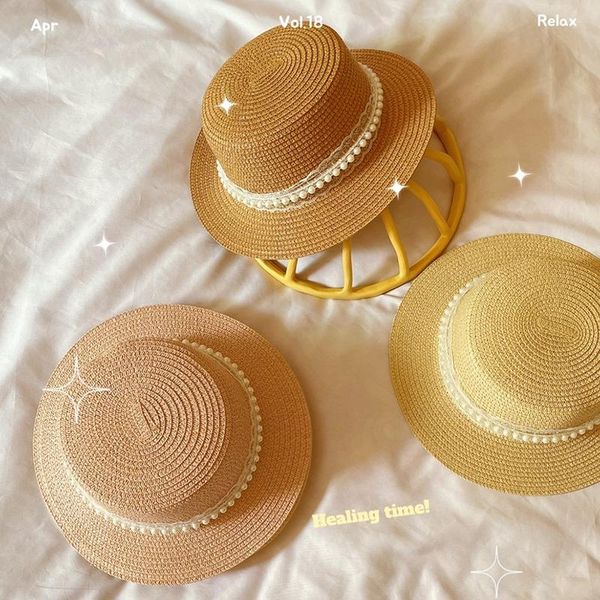 caps & hats han version fairy hat children's pearl lace floating sunshade straw, Yellow
caps & hats han version fairy hat children's pearl lace floating sunshade straw, Yellow