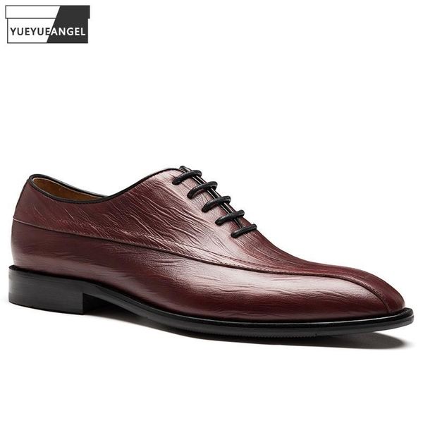 pointed toe genuine leather formal wine red wedding shoes male lace up business dress mens footwear vintage derby, Black
pointed toe genuine leather formal wine red wedding shoes male lace up business dress mens footwear vintage derby, Black