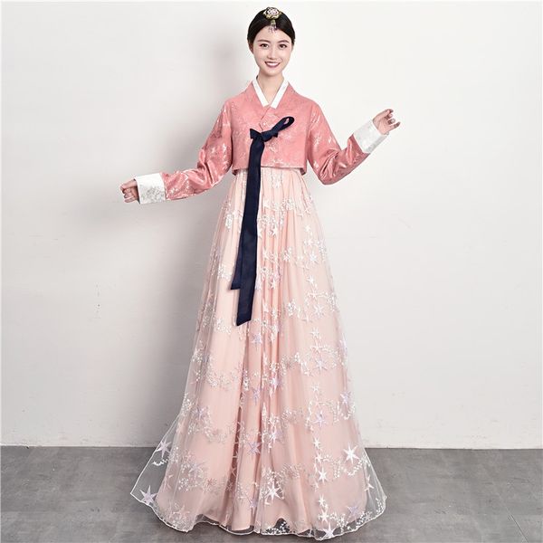 korean folk dress for women hanbok clothes performance dress traditional korean costumes stage dance costume clothing 10730, Red
korean folk dress for women hanbok clothes performance dress traditional korean costumes stage dance costume clothing 10730, Red