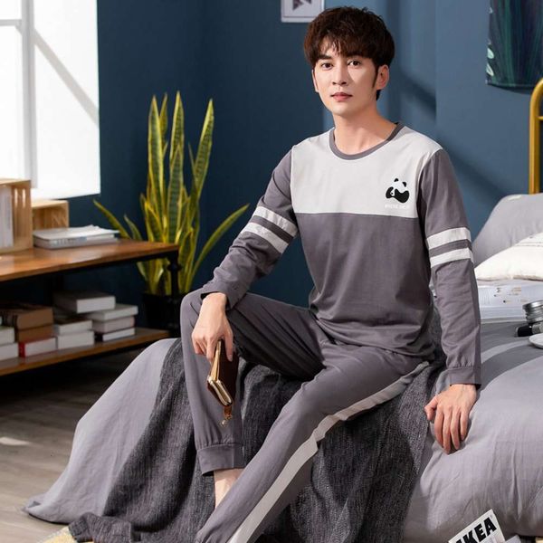 korean lent long mouwen pyjamas sets for men cato nightwear pack night clothes men's loungewear home wear, Black;brown
korean lent long mouwen pyjamas sets for men cato nightwear pack night clothes men's loungewear home wear, Black;brown