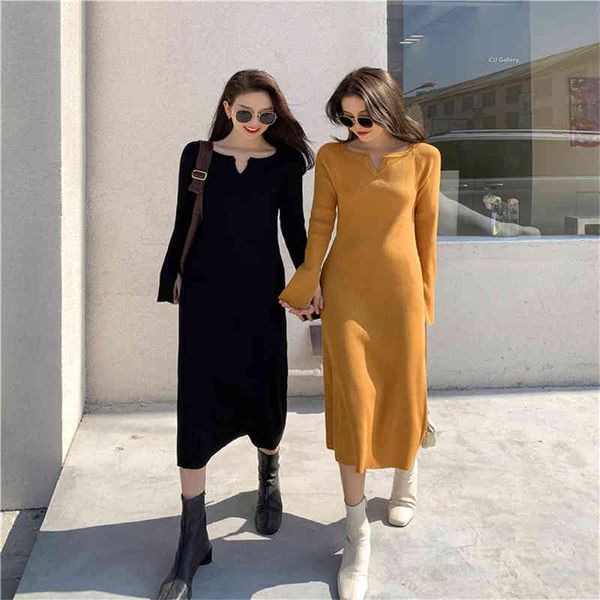 one-piece womens long sleeve slim sweater dress fall knitted retro elegant mid-length sweater dress, Black;gray
one-piece womens long sleeve slim sweater dress fall knitted retro elegant mid-length sweater dress, Black;gray