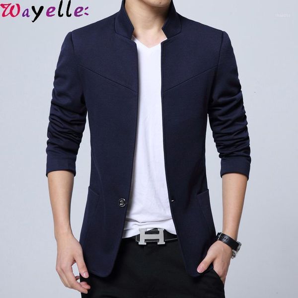 men's suits & blazers jackets stand collar slim fit business casual s black jacket plus size 5xl1 3cbw, White;black
men's suits & blazers jackets stand collar slim fit business casual s black jacket plus size 5xl1 3cbw, White;black